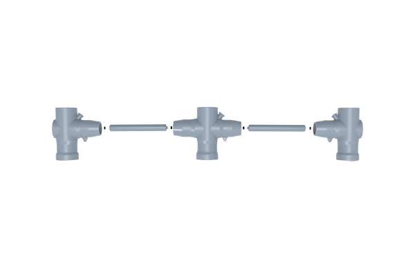 非屏顶部母线系统应用示例<br>Top Expanded Unshielded Busbar Connecting System